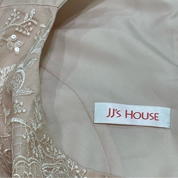 NEW JJs House Dress Bridesmaid Wedding Special Occasions Pearl Pink NWT Size 10 - Picture 6 of 13